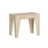 Skraut Home – Ausziehbarer Konsolentisch bis 239 cm – Maße geschlossen: 74 x 90 x 54 cm – Modell TM – Eiche – Esszimmer, Wohnzimmer, Arbeitszimmer