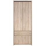 ok-living OKL geräumiger Kleiderschrank Nolte 70cm mit viel Stauraum für Wohnzimmer Schlafzimmer Ankleidezimmer Gaderobe Kinderzimmerschrank mit Regalen Sonoma