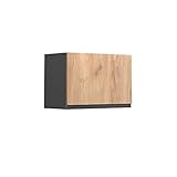 Vicco Hängeschrank flach Küchenschrank Küchenmöbel R-Line J-Shape 60 cm modern (Anthrazit-Eiche)