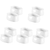 HEMOTON 10 Stück Kaffee-Zuckerdose Milchbecher Mini-Behälter Vitroleros Para Mini Weiß Set Dip-Schalen Keramik-Zuckerbehälter Zuckerwürfelbehälter Kaffeebeutel-Behälter Schüssel