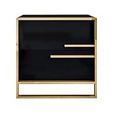 Nachttisch, starker und langlebiger Tisch, Nachttisch, modischer moderner Nachttisch, Edelstahl, Farbe, Schließfach, Hongkong-Stil, Luxus-Schublade, Telefon, Fotoaufbewahrungseinheit, kleine Konsole