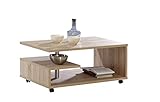 FORTE Bailey Couchtisch, Holzwerkstoff, Sonoma Eiche , 105 x 60 x 45.60 cm