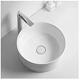 YRRA Aufsatzwaschtisch, modern, Badezimmer, rund, Keramik, Handwaschbecken, quadratisch, Keramik, rechteckig, rund, weiß, Keramik