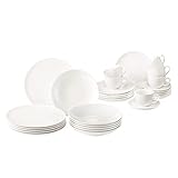 Vivo by Villeroy & Boch Group - New Fresh Basic Kombiset, 30-teilig, Hartporzellan, spülmaschinen-, mikrowellengeeignet, weiß