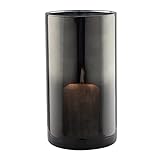 TREND FOR HOME Bodenvase Groß 29 cm Glasvase Schwarz Zylinder Glasvase Groß Vase für Osterstrauch Bodenvase für Pampasgras Rund Modern Glaszylinder | 4800 ml | Ø 15.9 cm | Magnolia Black Mirror