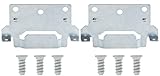 Spare Hardware Parts für IKEA Teil 116791 und 139301 mit Schrauben, Bettrahmen-Montageplatte (116791+105307)