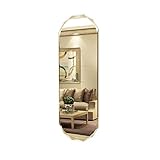 Ganzkörperspiegel Moderner rahmenloser einfacher Wandbehang Wohnzimmer Schlafzimmer Badezimmer Selbstklebend Ovaler Spiegel Wohnaccessoires 910 (Größe: 140 * 35 cm)