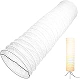 ibasenice Stehlampenschirm Papier - Stehlampen im Nordischen Stil für Schlafzimmer Stehlampen für Wohnzimmer - Moderne Lampenschirm (Nur Lampenschirm)