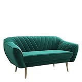 MKS Meble Sofa - Moderne Polstersofa - Skandinavische Deko Viki Loungesofa - DREI Personen Grün