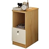 FLYIFE Nachttisch, Schließfach, Bett, Beistelltisch, Beistelltisch, Schmaler Schrank, Große Arbeitsplatte Und Schublade, Mehr Stauraum, Abschließbares Design, L20 X B39 X H50 cm/B