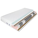 TULENA NOX Taschenfederkern Matratze 180x200 Federkernmatratze H4 + H5 Comfort 21cm hoch| Probeschlafen | Rollmatratze Wendematratze