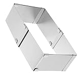 Cabilock Ringe Silberner Ovaler Ring Matzo- Gebäckform Tiramisu Ovale Ausstechformen Backen Edelstahlmesser Hobel Silberner Lipgloss Perlmuttartiger Mini-Trichter