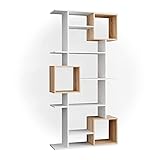Vicco Bücherregal Raumteiler Standregal Würfel 9 Fächer Wandregal Hochregal (Weiß/Sonoma)