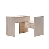 PTTRNS Bücherregal Bücherregal Desktop Holzeinziehbare Bücherregister Studierende Bücherregal Lagerregal-Anzeige Rack Kleines Bücherregal mit Schublade 11.02 Zoll Raumteiler Regal
