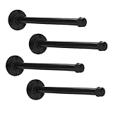 4 Sets Halterungen für Metallregale, Retro-Dekor, Industrie-Rohrhalterung, Industrierohr-Regalhalterungen, Metallhalterungen, Eisen-Regalhalterung, Wandmontage, Regalstütze aus Eisen