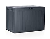 rg-vertrieb Gartenbox Auflagenbox 190L Truhe Box Gartentruhe Boarde Kissenbox Gartenkasten (Anthrazit)