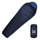 MOUNTAINTOP Mumienschlafsack Daunenschlafsack Ultraleicht Schlafsack Winter Kleines Packmaß für Outdoor Camping Reise Zelten oder Indoor