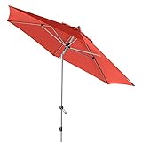 Doppler EXPERT Auto Tilt 320 – Knickbarer Sonnenschirm für Balkon oder Terrasse – Regenabweisend – ca. 320 cm – Terra Cotta