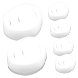 Yardwe 6 Stück Lotus Filterschwamm Cartoon Saugfähige Baumwolle Weiß
