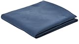 Amazon Basics Mikrofaser Badetuch , Schwarz/Blau, 180 x 90 cm