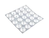 Naths Hardware® | Elastikpuffer transparent selbstklebend 25 Stück | Anschlagpuffer 8mm | Gummi Türpuffer | Möbelpuffer Schutzpuffer Silikon Puffer Gummipuffer Anschlagdämpfer Wandpuffer