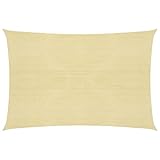 Haus & Garten mit Sonnensegel 160 g/m² beige 4x7 m HDPE