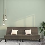 Tidyard 2-Sitzer Schlafsofa, Sofa mit Schlaffunktion, Schlafcouch Bettsofa Sofabett Tagesbett Polstersofa Mikrofasergewebe Dunkelgrau