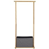 Garderobenständer für den Eingangsbereich Monorail Bambus Hölzerner Kleidung Rack Stehende Schlafzimmer Eck Mantel Rack Einfache Kombination Rack Aufbewahrung Kleidung Hut Schal und Handtasche Gardero