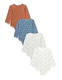 Pippi Unisex Baby Pack of 4 Wrap Bodysuit Baby und Kleinkind Unterw sche Satz, Blue Mirage, 80 EU