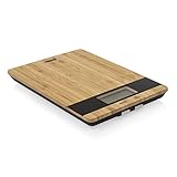 Princess 492944 Küchenwaage Pure – Elegantes Bambusdesign – aufs Gramm genau bis 5 kg, Tara Funktion