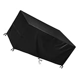 BESPORTBLE 1 Stück Planenabdeckung Gartenmöbel-Abdeckungen Schwarz Schreibtischzubehör Gartenmöbel Sonnenfeste Gartenmöbel-Abdeckung Außendeck-Abdeckung Ecksofa-Abdeckung