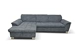 DOMO. collection Ecksofa Franzi Couch in L-Form Sofa Eckcouch Polsterecke in grau