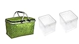 Lunchbox 42 cm x 26 cm x 26 cm Faltbares Picknick Camping Isolierte Kühlbox Kühlkorb Aufbewahrungskorb Tasche Box Picknicktaschen im Freien