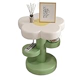 Couchtisch Wohnzimmertisch Einzigartiger Beistelltisch in Blumenform, Nachttisch mit kleinem Akzent, Couchtisch, Beistelltisch, Nachttische, Couchtisch im Wohnzimmer und Sofatisch 20,4 * 23,6 Zoll Bei