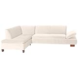 Max Winzer Ecksofa Links mit Sofa 2,5-Sitzer rechts Terrence Samtvelours Creme