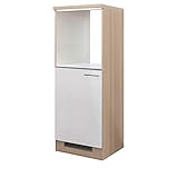 MMR Midi-Umbauschrank Derry - für Kühlschrank und Backofen - 1-türig - Breite 60 cm - Perlmutt Weiß