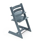 Tripp Trapp Stuhl von Stokke, Fjord Blue – Verstellbarer, anpassbarer Stuhl für Kleinkinder, Kinder & Erwachsene – Praktisch, bequem & ergonomisch – Klassisches Design