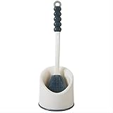Zhuoyi Klobürste klobürste schwarz klobürste Trump klobürste silikon klobürste edelstah Langer Griff, Nahtloses Toilettenbürsten-Set.
