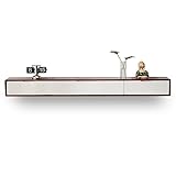 TV Board Hängend,TV-Schrank TV-Board Lowboard,Speicher mit 1 Tür und 2 Schränken,für Wohnzimmer Schlafzimmer & Büro,TV-Bank Fernsehschrank(Nussbaum/140 cm