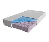 AM Qualitätsmatratzen - Premium-Gelschaum-Matratze 100x200cm H3 - Hochwertige Matratze mit 6cm Gelschaum-Auflage - 24cm Höhe - Made in Germany - 100 x 200