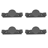 ULROAD 4x Ersatzteil für IKEA Kvartal Paneelwagen Rollenhalter Laufleiste Set mit 4 Stück Replica Ersatzteile Grau