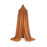 Jollein Moskitonetz Vintage 245 cm caramel Betthimmel für Kinder- & Babybett | 002-005-00092