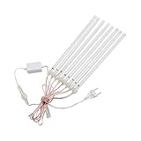 BIENKA LED-Meteorschauer, 30 cm/50 cm, wasserdicht, 8 Röhren-LED for Outdoor-Urlaub, Weihnachtsdekoration, Baum, Weihnachten, Weihnachten, Halloween, Ostern, Mardi Gras Lampe (Color : Bianco, Size :