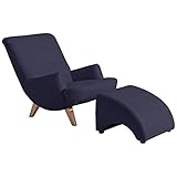 Max Winzer Sessel Brandford Kunstleder dunkelblau