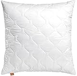 sleepling 190020 Komfort 100 Kopfkissen, Zierkissen, Sofakissen, Ökotex, waschbar bis 60 Grad, Made in EU, Füllmengengarantie, Größengarantie, 40 x 40 cm, weiß