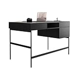Computertisch Light Luxury Slate Schreibtisch 1.2m 1.4m Minimalist Home Office Schreibtisch PC. Workstation mit doppelten Schubladen und Ablagefächer Arbeitstabellen PC Tisch Schreibtisch (Size : 1.4