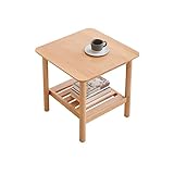 SISWIM Couchtisch Moderne hölzerne Couchtisch-Kaffee-Tabelle Einfache Sofa-Eckschrank Beistelltisch Wohnzimmer Schlafzimmer Balkon Beistelltisch, Holz Beistelltisch