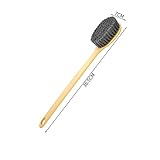 TEMKIN Trockenbürsten, 1 Stück langstielige Badewannen-Duschbürste, Badezimmerbürste, Körper, weiches Haar, Waschbürste, Handrückenpeeling, Hautmassage, Badezimmerzubehör Bürsten (Size : Blu)