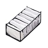 Kleiderschrank Ordnungssystem für Jeans Hosen Hemden, Faltbare Schublade Organizer Drawer, Aufbewahrungsboxen Schubladenbox im Kleiderschrank Schubladen Kommode, Kleideraufbewahrung Organizer Box