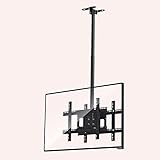 RAJYQODIS Doppelseitige TV-Deckenhalterung, Neigbare TV-Halterung Für 24-55-Zoll-Fernseher, Montage An Der Decke, Hält Zwei (2) Bildschirme